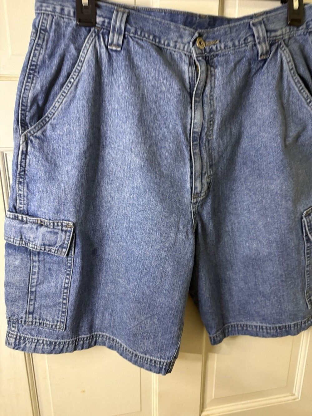 Wrangler Denim Cargo Shorts Men Size 38